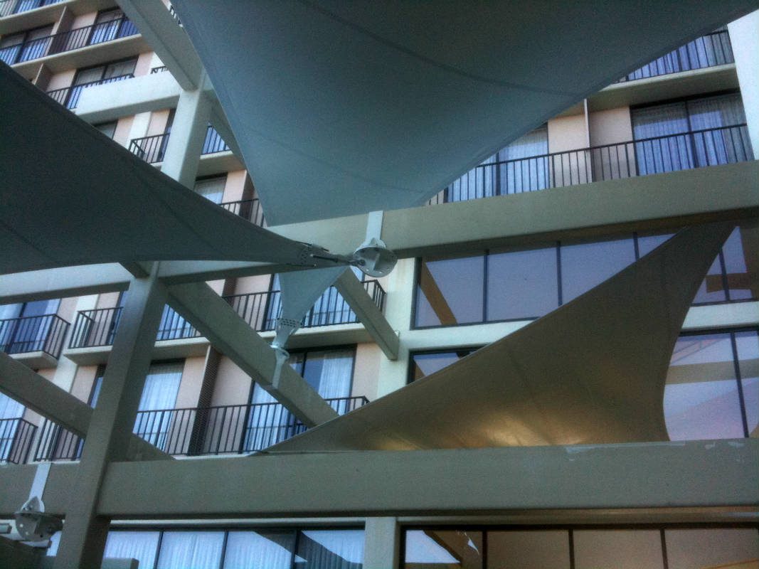 Hyatt Joint Shade Sail Structure
