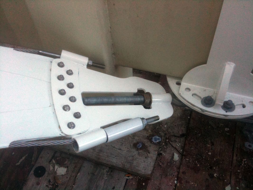 Close-up of a mechanical arm or robotic hand component.